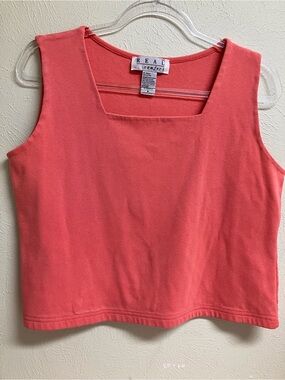 Coral Square Neck Tank